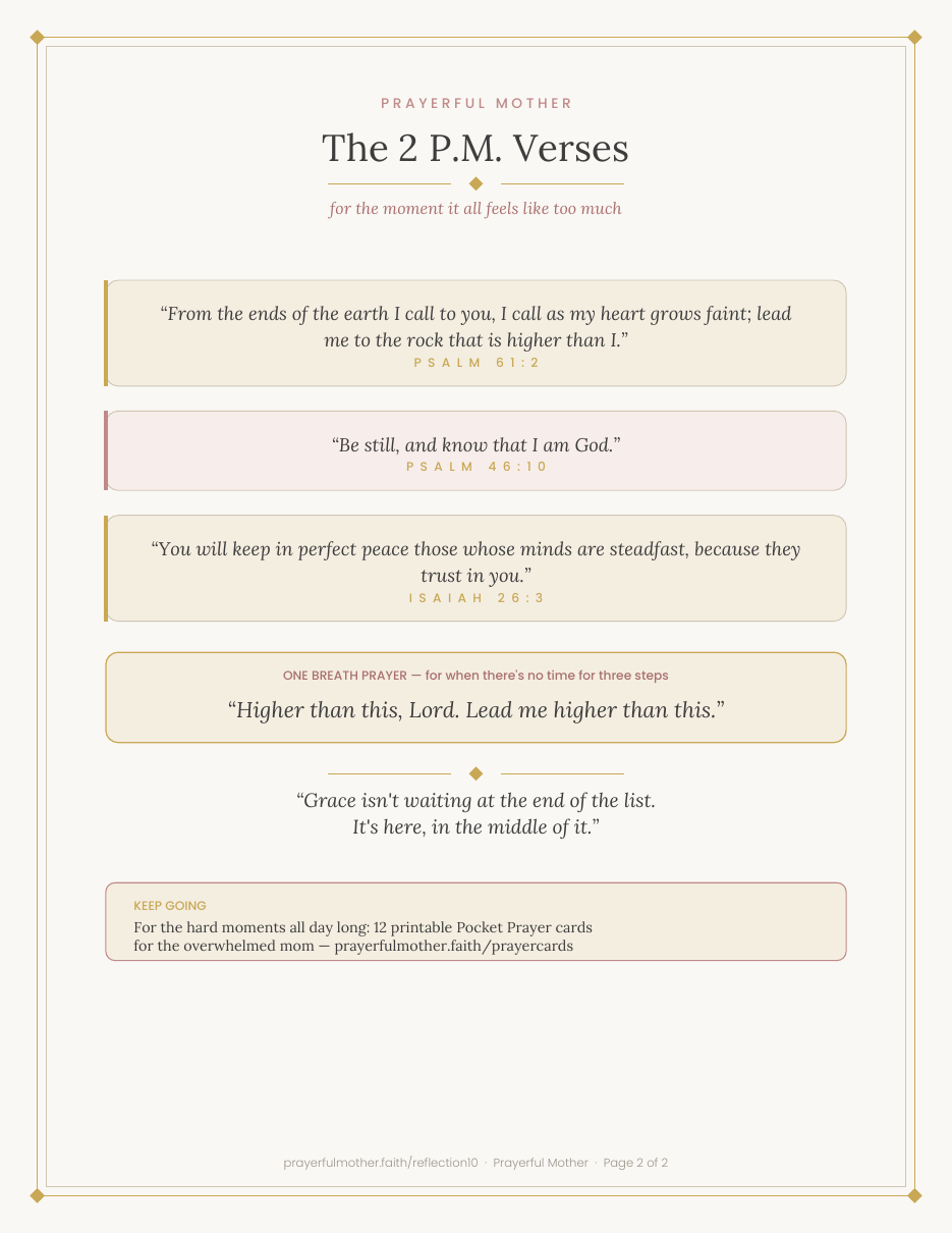 Midday Reset β Free Printable Prayer Reset Card for Overwhelmed Moms (Psalm 61:2)