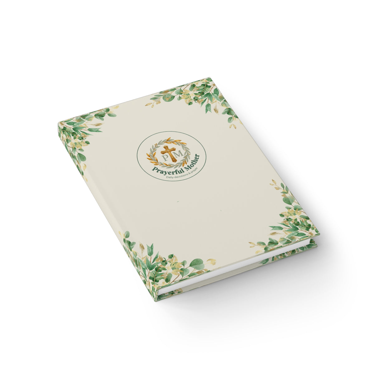 Prayerful Mother Floral Journal — Ruled Lined Notebook for Devotional Writing