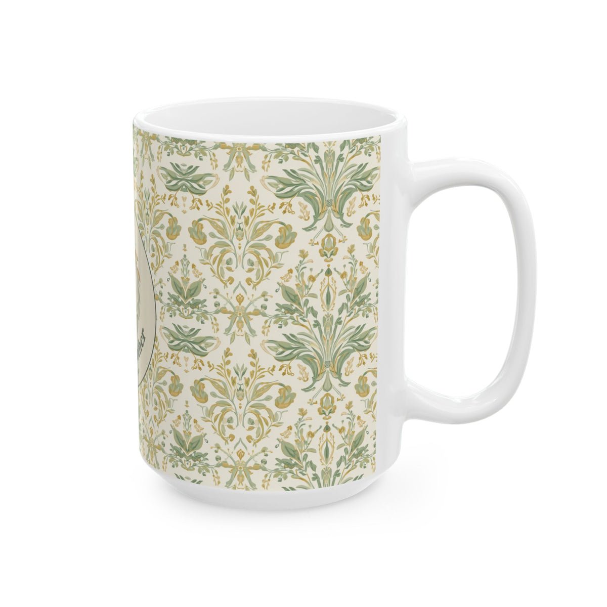 Prayerful Mother Ceramic Mug — Floral Cross Design (11oz & 15oz)