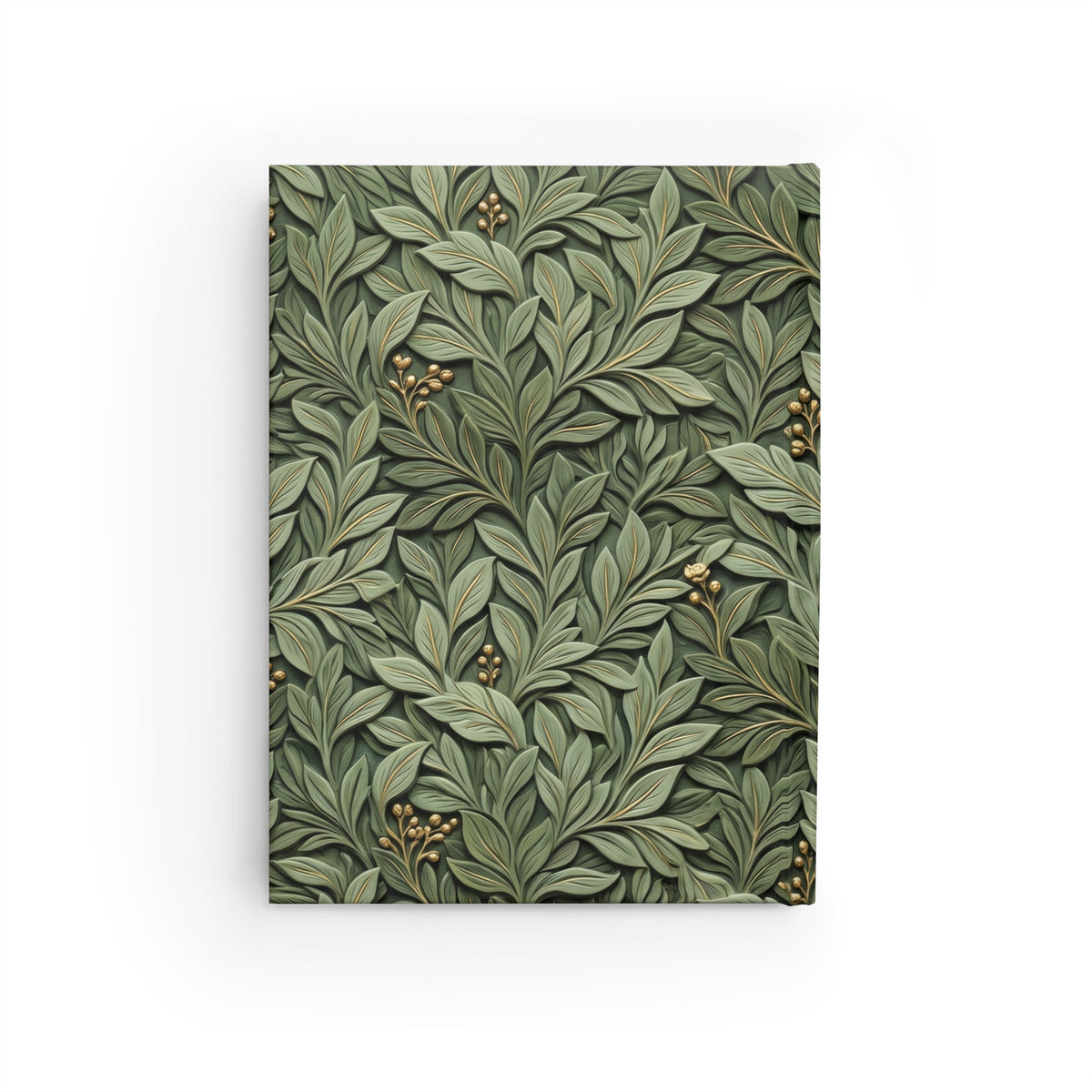 Prayerful Mother Ruled Journal — Botanical Green Devotional Notebook