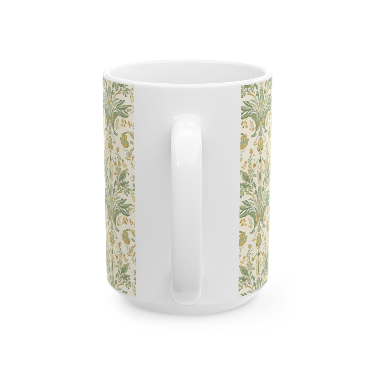 Prayerful Mother Ceramic Mug — Floral Cross Design (11oz & 15oz)