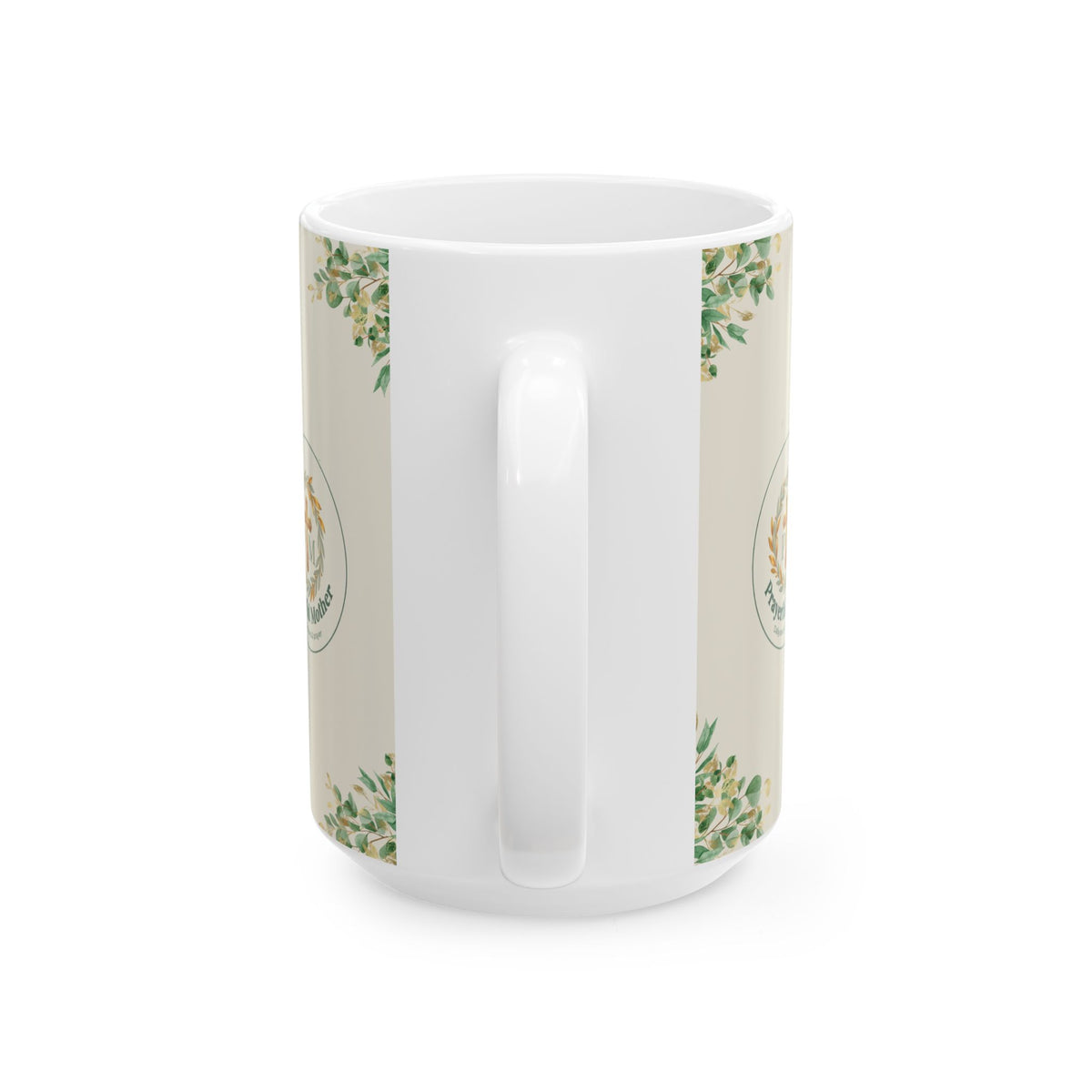 Prayerful Mother Ceramic Mug — Floral Faith Coffee Cup (11oz, 15oz)