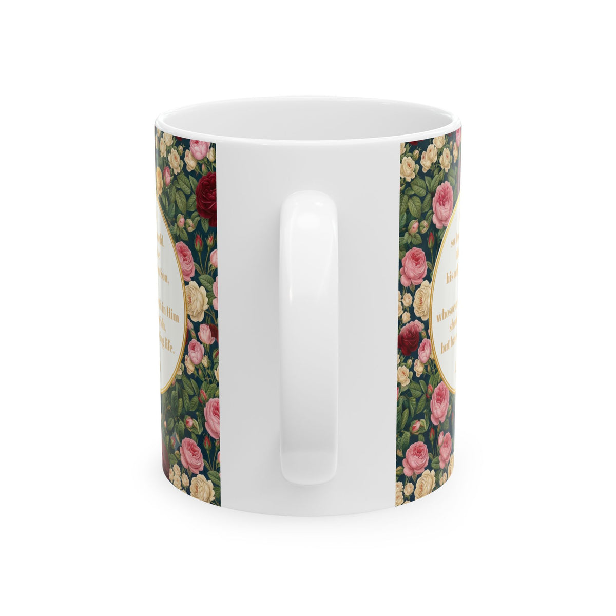 Floral Rose Garden Ceramic Mug — 'You Are So Loved' Coffee Cup (11oz, 15oz)