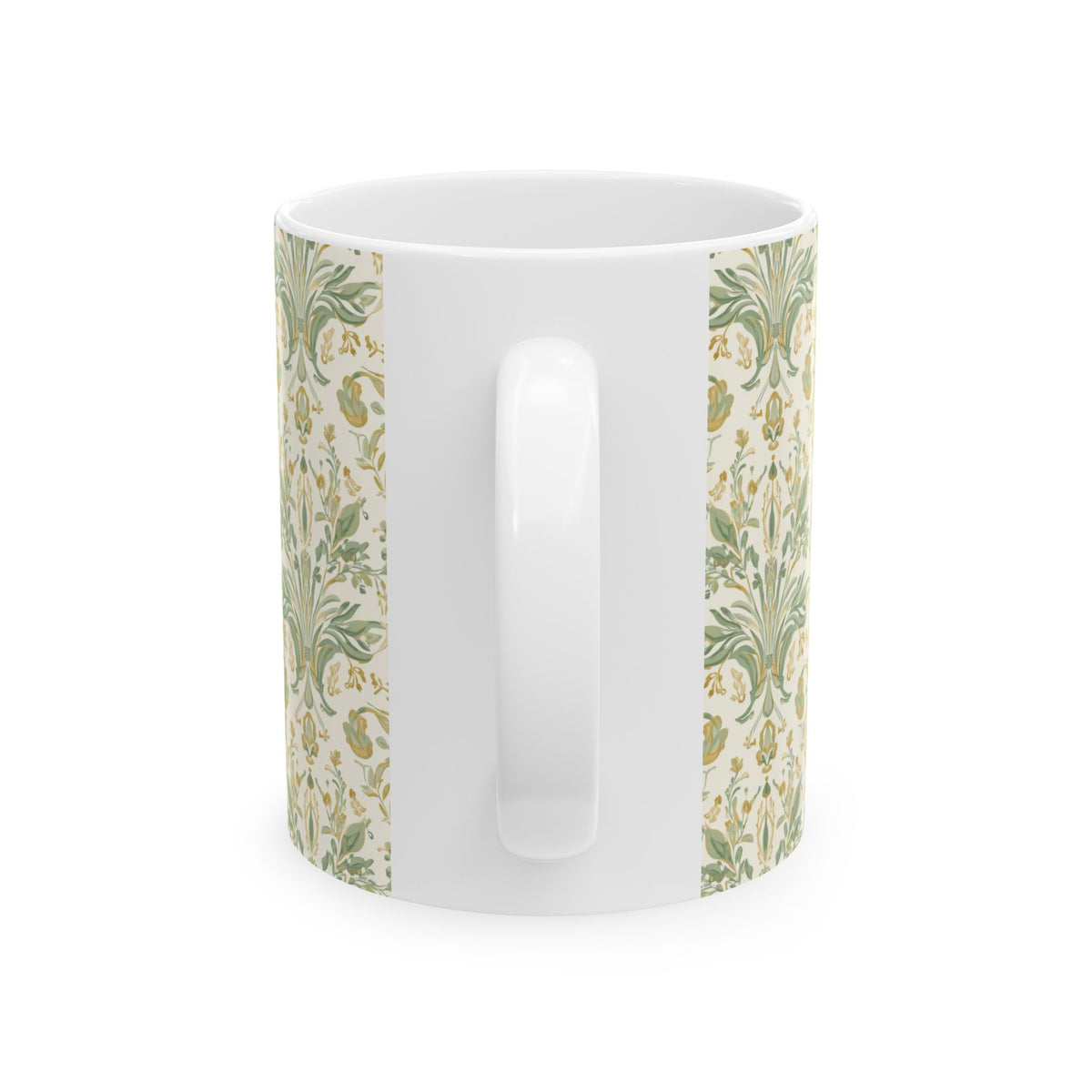 Prayerful Mother Ceramic Mug — Floral Cross Design (11oz & 15oz)