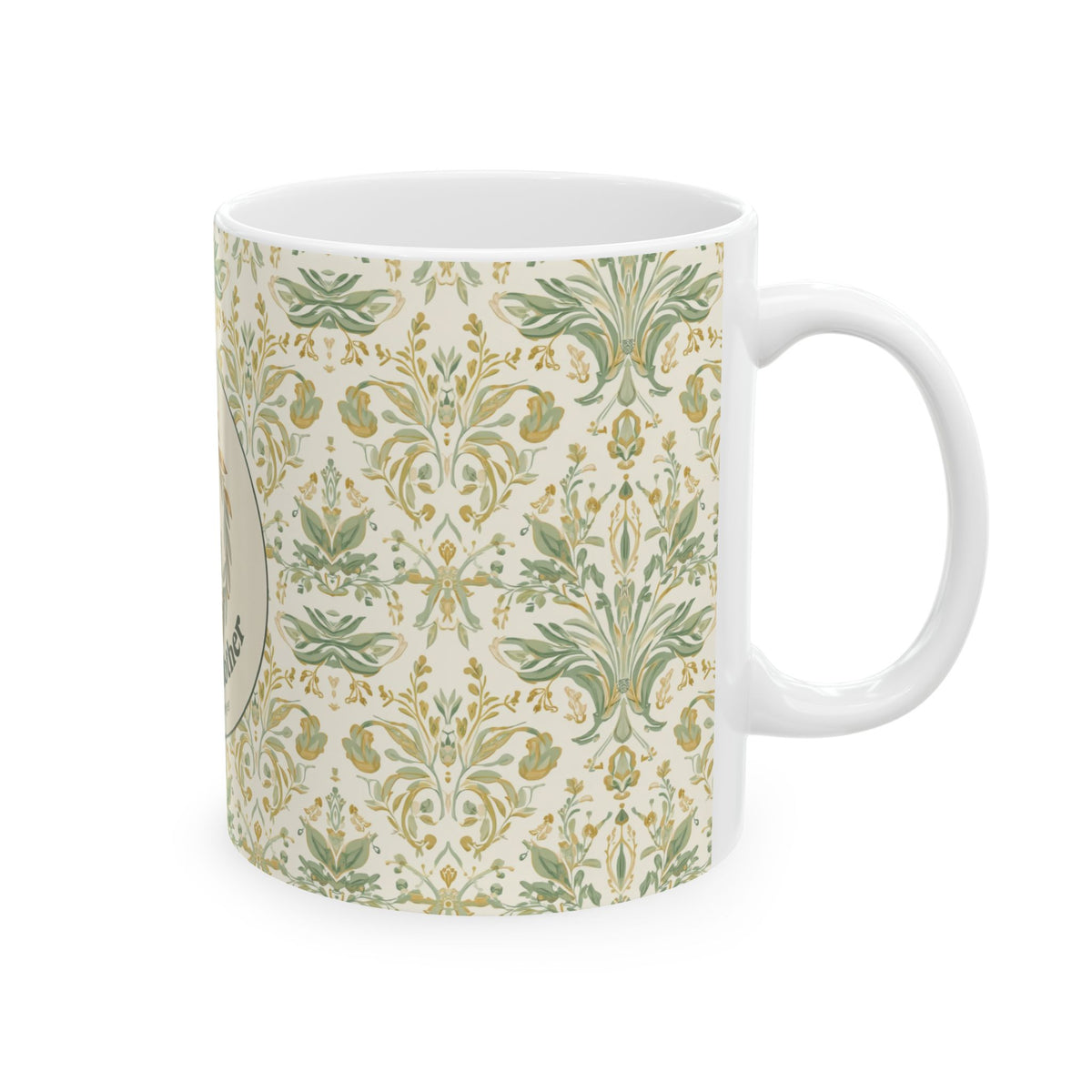 Prayerful Mother Ceramic Mug — Floral Cross Design (11oz & 15oz)