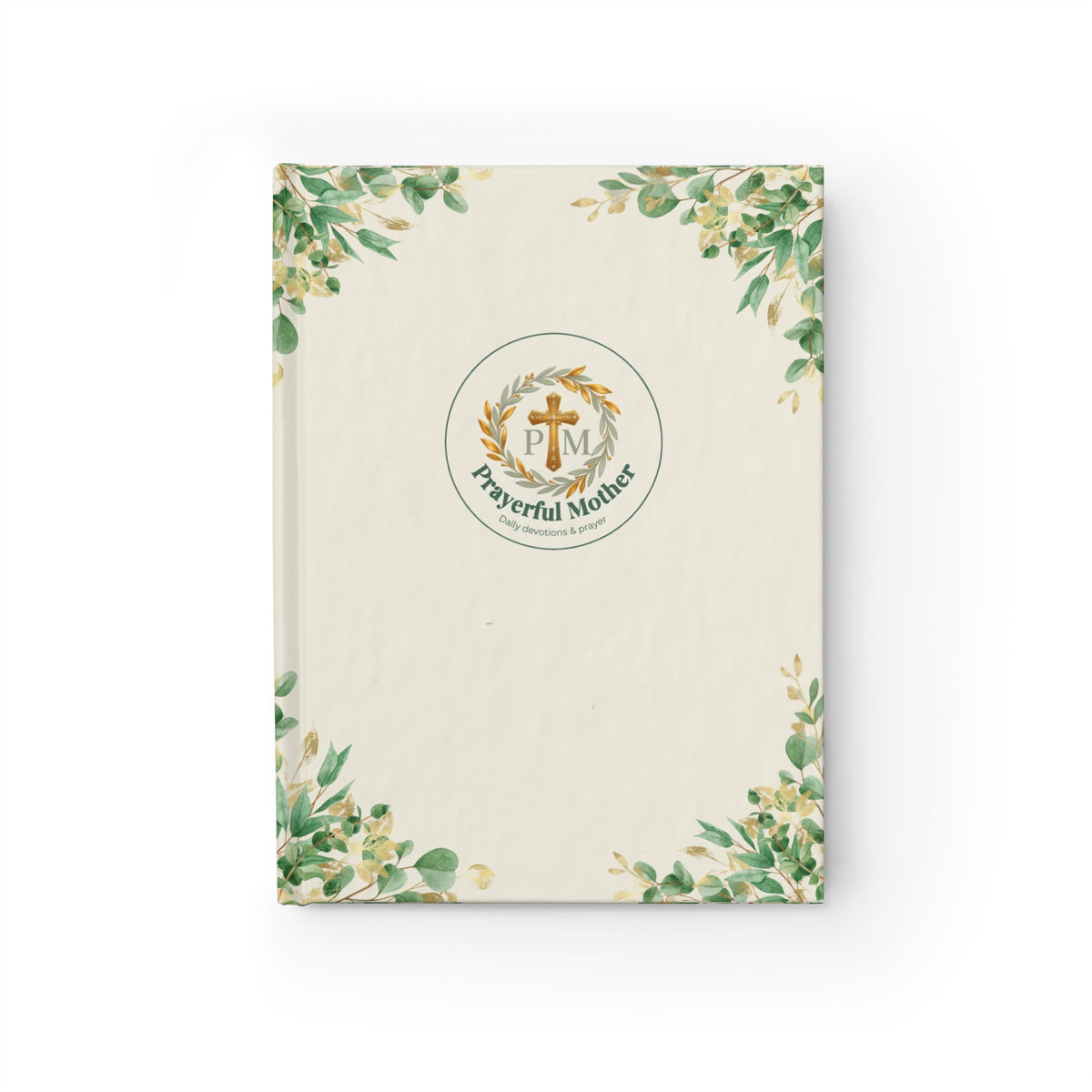 Prayerful Mother Floral Journal — Ruled Lined Notebook for Devotional Writing